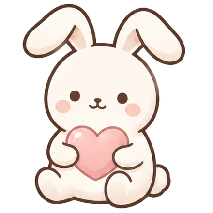 うさぎのキャラクター にんたまちゃん